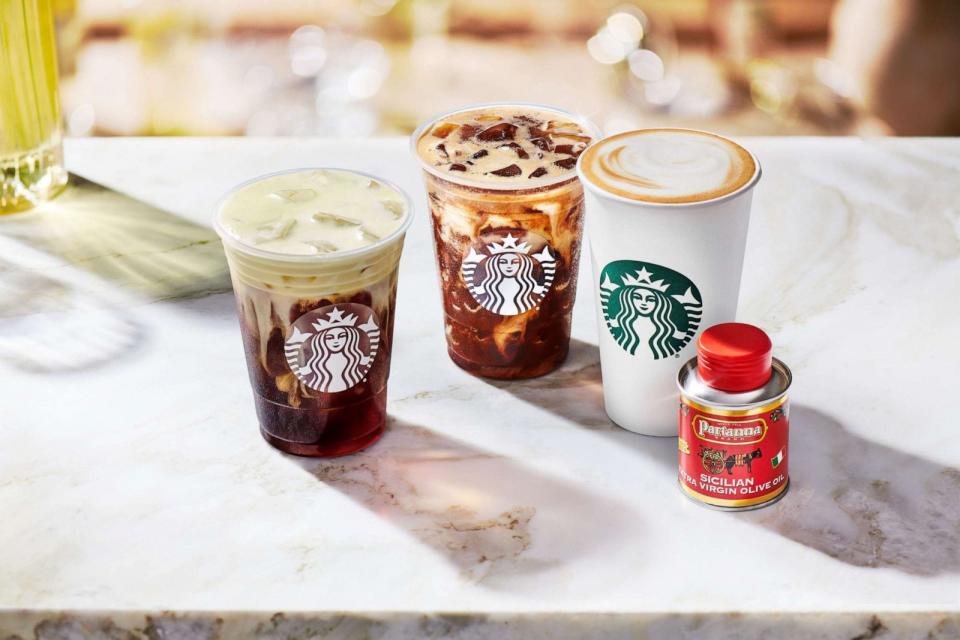 PHOTO: The core Oleato drinks that will be available globally at Starbucks. (Starbucks)