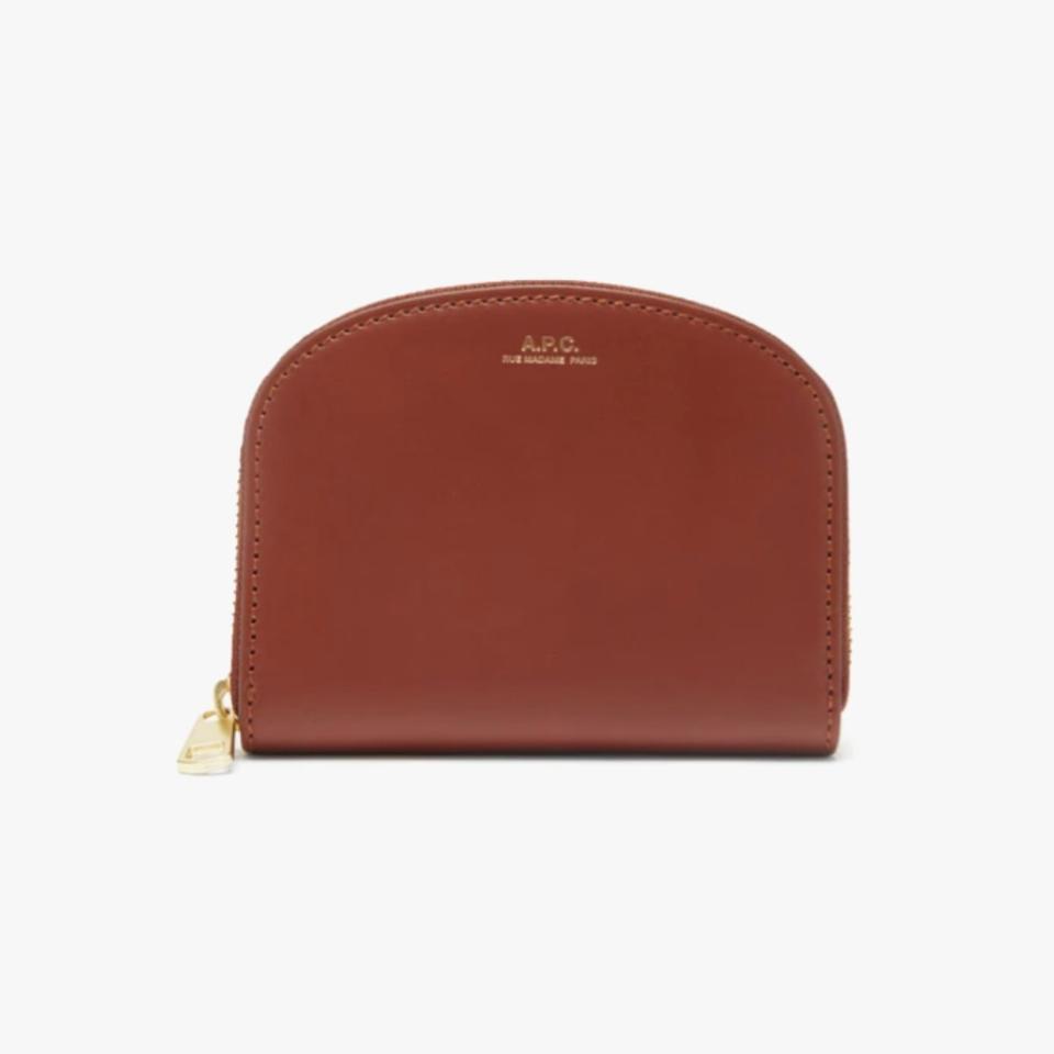 A.P.C. Half Moon zip-around leather wallet