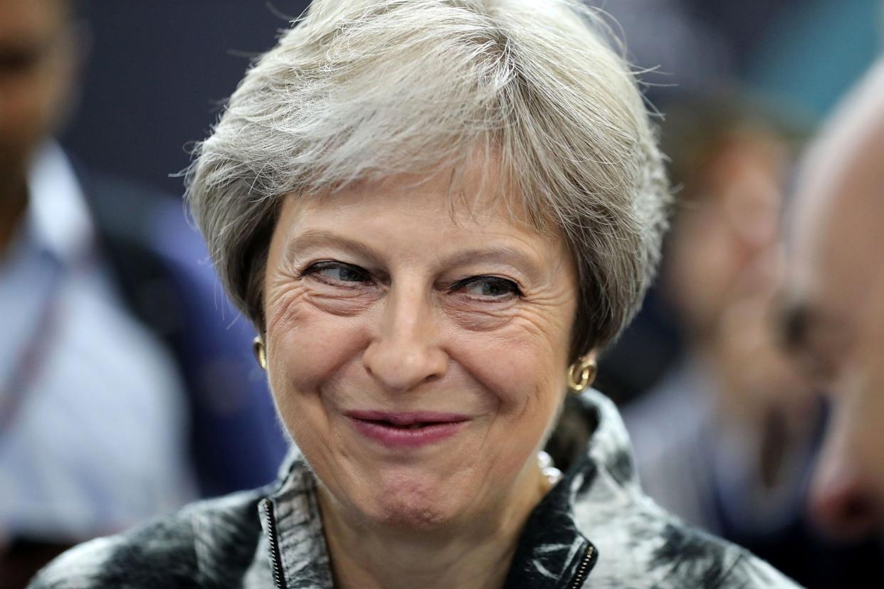 Stark warning: Theresa May threatened Tory MPs with an election: AFP/Getty Images