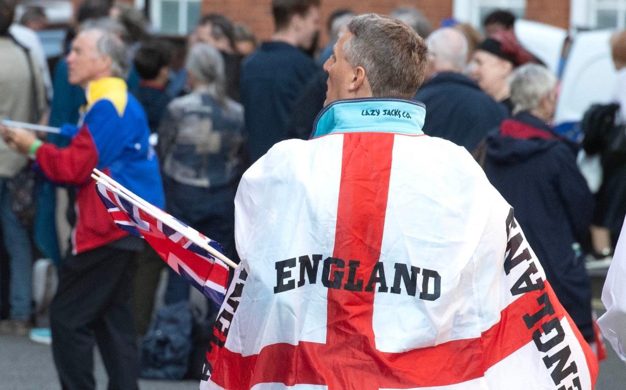 The Last Night inspired patriotic jollity outside the Royal Albert Hall