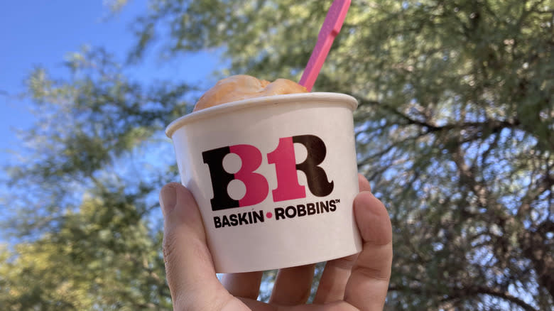 Baskin-Robbins ice cream cup