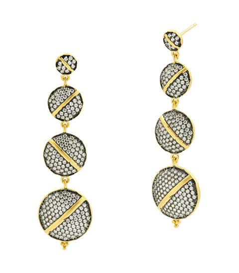 <p><strong>Frieda Rothman </strong>earrings, $275, nordstrom.com</p><p><a rel="nofollow noopener" href="https://shop.nordstrom.com/s/freida-rothman-textured-ornaments-dome-drop-earrings/4754512" target="_blank" data-ylk="slk:BUY NOW;elm:context_link;itc:0;sec:content-canvas" class="link ">BUY NOW</a></p>