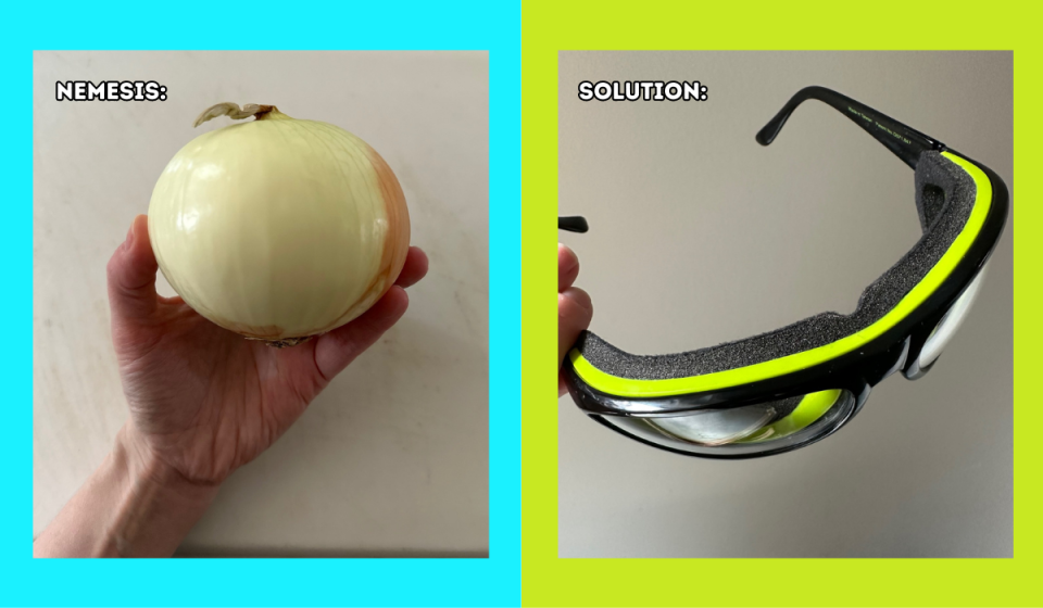 photo of onion / photo of onion goggles