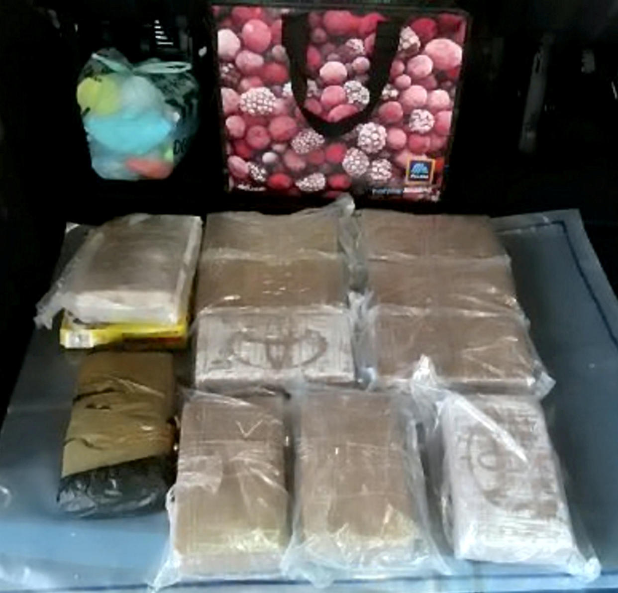 Drugs in Bakali's car.  A pair of Essex drug dealers who used encrypted messaging platform EncroChat to run their criminal enterprise have been jailed for more than 25 years.  See SWNS story SWMRkrays.  Officers from the Organised Crime Partnership – a joint National Crime Agency and Metropolitan Police Service unit – identified supplies of around 80 kilos of cocaine as part of their investigation into  Robert Smith, 37, and Ismet Salih, 33, both from Grays in Essex.  The men were also linked to the seizures of a further 123 kilos of cocaine, and had laundered profits of more than £1.25 million in cash.  Smith headed an organised crime group which supplied cocaine and cannabis to the Chadwell St Mary and Grays areas, and used Salih and Lee Twigg as his trusted seconds in command.  Smith and Salih referred to themselves as the ‘Chadwell Cartel’ in EncroChat exchanges, and messages exchanged revealed their aspirations of becoming gangsters like Ronnie and Reggie Kray. 