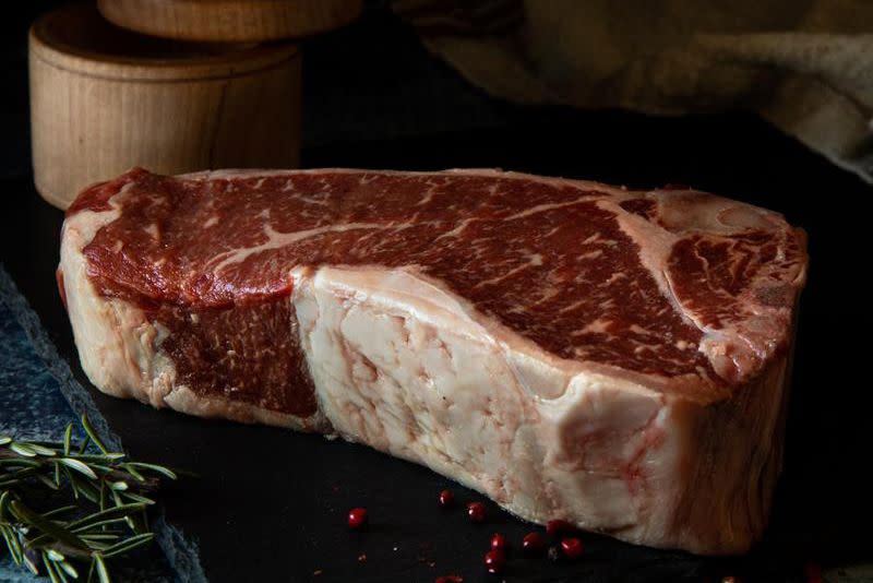 American Tajima Wagyu King Cut Bone-in Strip 28oz.