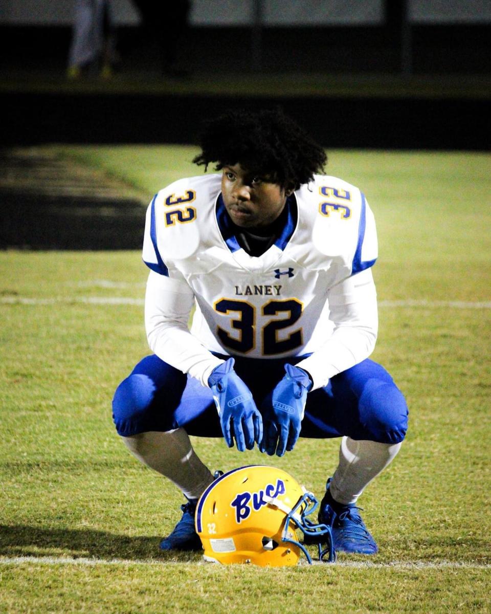 Laney football player DJ McLeod.