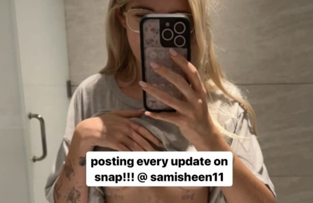 Charlie Sheen’s daughter Sami has had a boob job weeks after her mum Denise Richards begged the teenager not to go under the knife credit:Bang Showbiz