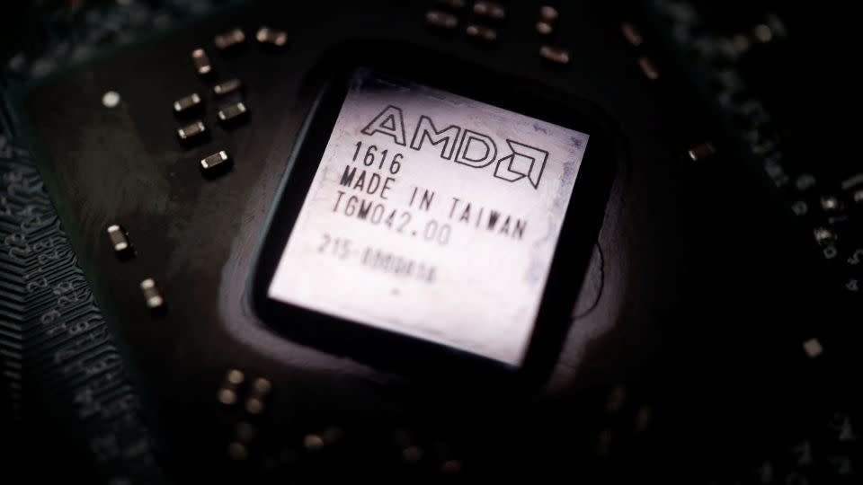 An AMD graphics processing unit (GPU). AMD and Nvidia were once best known in the gaming world for producing graphics chips. - Florence Lo/Reuters