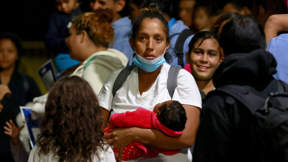 Migrants Arrive in New York (Luiz C. Ribeiro for NY Daily News / Getty Images)