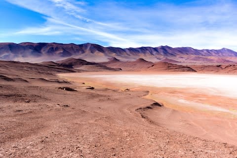 The desert landscape of Argentina - Credit: AP
