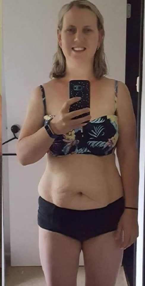 Crystal couldn't be happier with her progress. Photo: Supplied