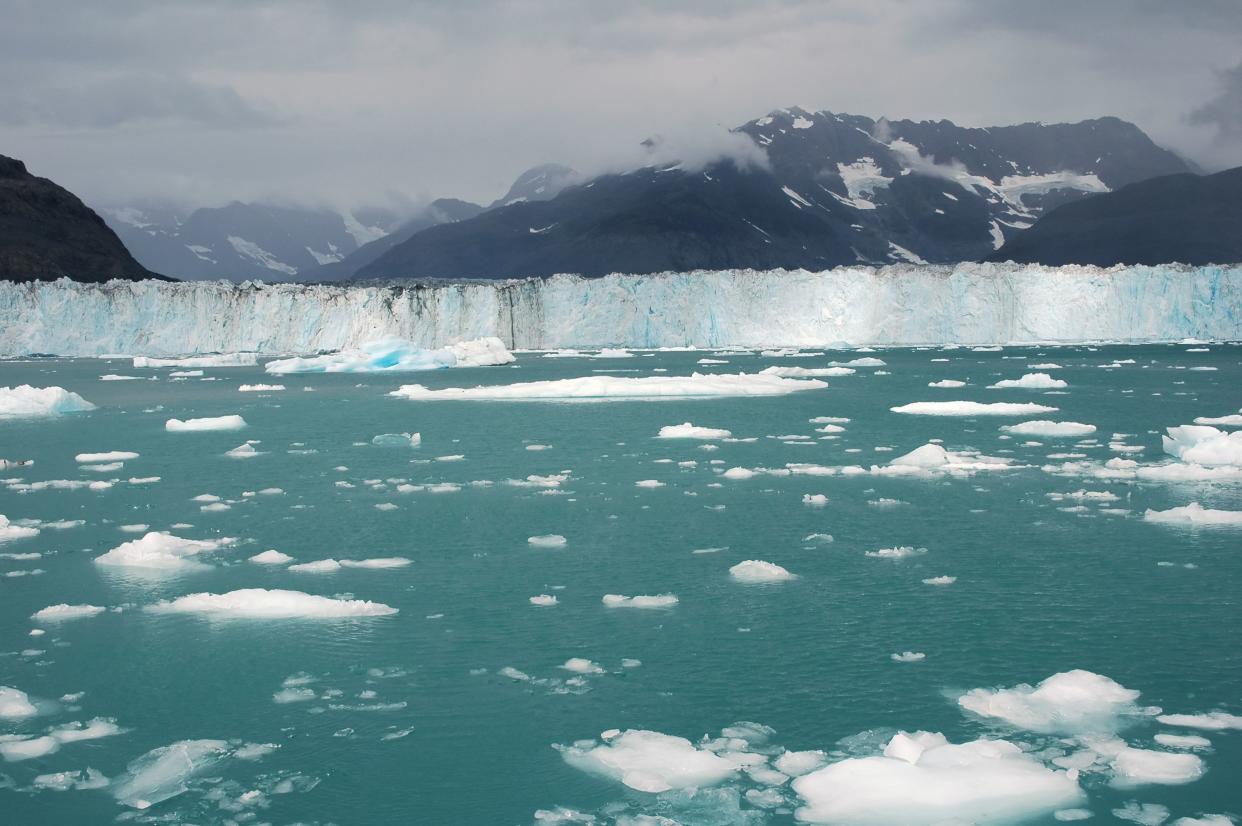 Glacier in the Prince William Sound near Valdez,Alaska,USA.