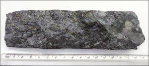 Part of a core sample from hole FR-DD-23-196, length 0.17 metre. Assay results are pending*.