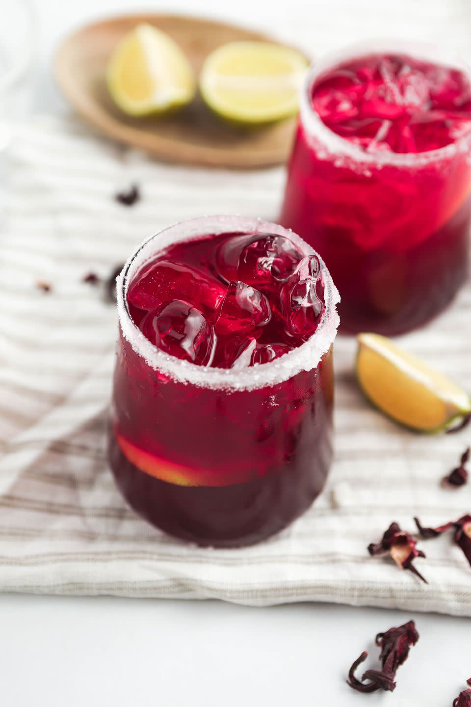 <p>Sure. <a href="https://www.delish.com/uk/cocktails-drinks/a30893337/best-classic-margarita-recipe/" rel="nofollow noopener" target="_blank" data-ylk="slk:Margaritas" class="link rapid-noclick-resp">Margaritas</a> are the bomb. But have you tried a Hibiscus Margarita yet? The hibiscus flower syrup adds a fruity and fresh flavour to this iconic Mexican cocktail. Plus, have you seen the colour of it? Gorgeous. </p><p>Get the <a href="https://www.delish.com/uk/cocktails-drinks/a38893106/hibiscus-margarita/" rel="nofollow noopener" target="_blank" data-ylk="slk:Hibiscus Margarita" class="link rapid-noclick-resp">Hibiscus Margarita</a> recipe. </p>