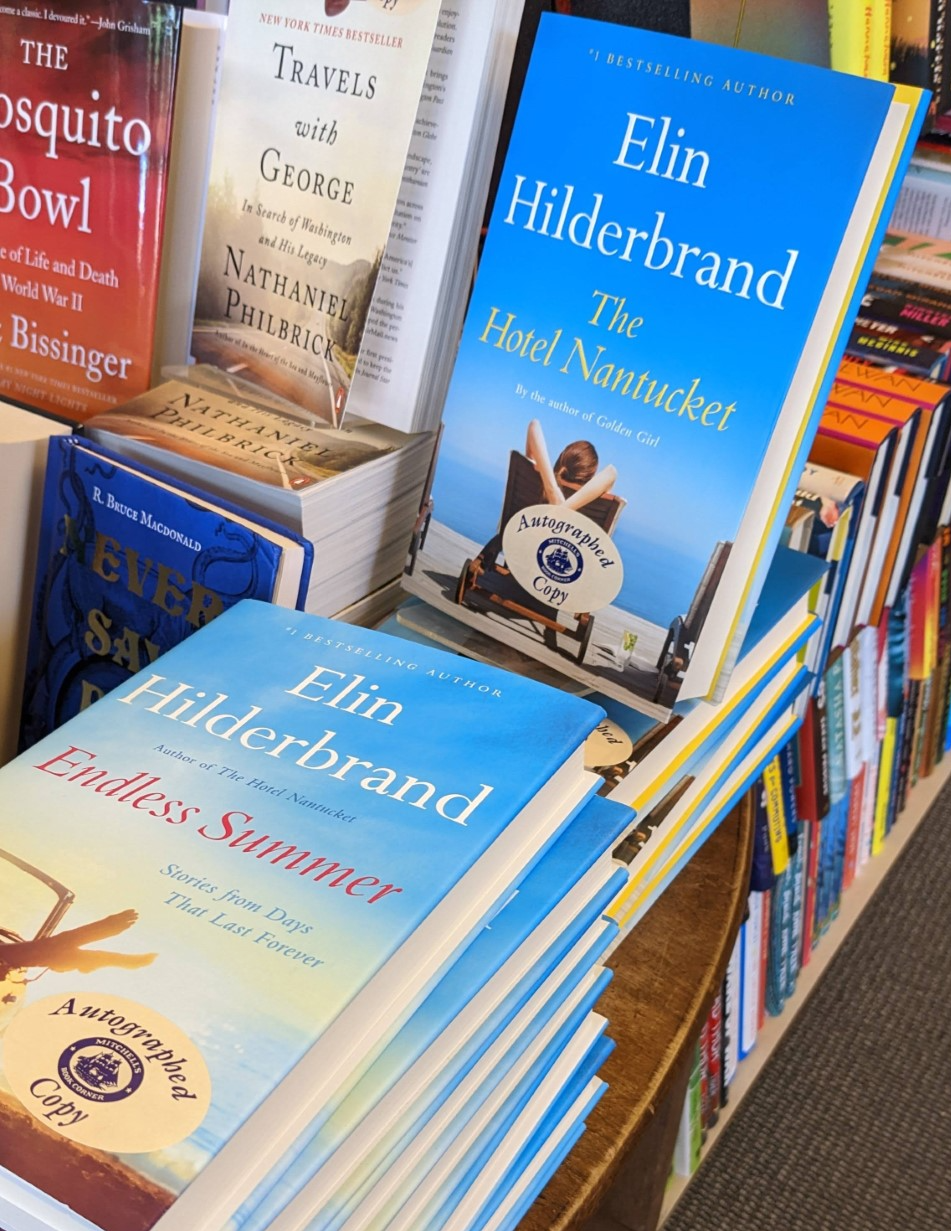 Elin Hilderbrand’s latest books on display at a Nantucket bookstore. "The Hotel Nantucket" featured a travel guide to her beloved island that inspired Ventura County Star travel columnist David Loe to visit.