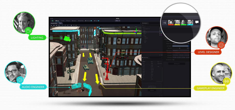 MaxPlay lets game makers work on the same scene at the same time.