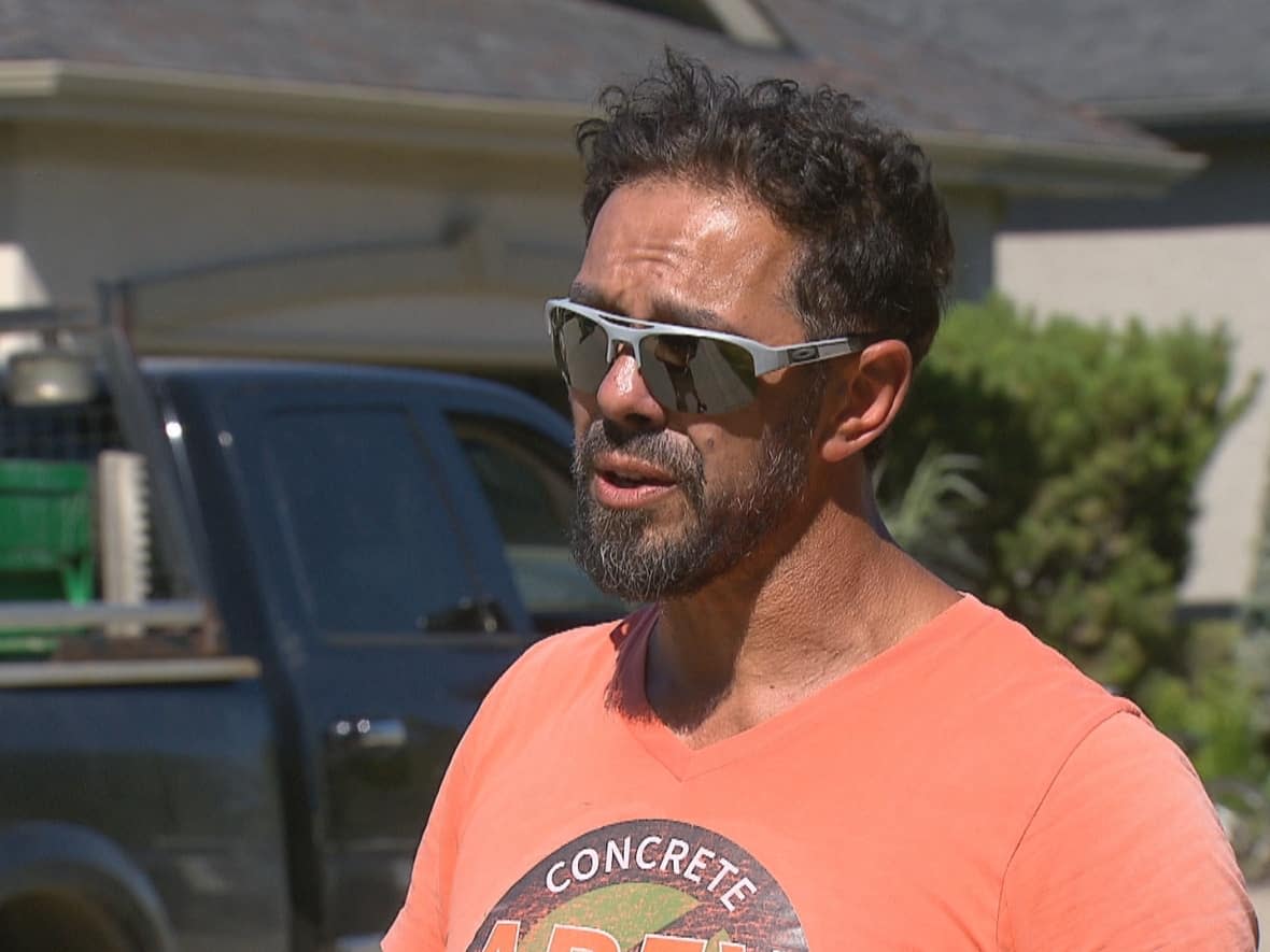 Emad Sleiman, the owner of Apex Concrete, says the cement shortage has his business scrambling to schedule concrete for their contracts. (Justin Pennell/CBC News - image credit)