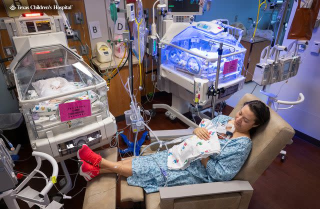 <p>Courtesy of Texas Children's Hospital</p> Mercedes Sandhu with one of her daughters