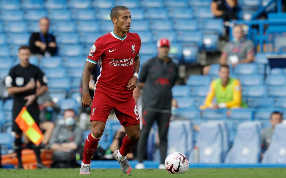 Thiago made his Liverpool debut, although he did concede a penalty which was saved - GETTY IMAGES