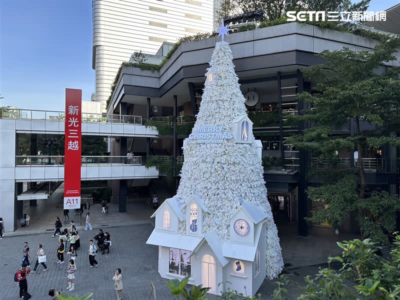 名醫施景中日前遇到網美插隊，在信義聖誕樹前拍了好幾百張照片。（圖／記者劉沛妘攝影）