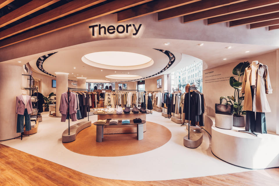 Theory store entrance from Uniqlo Regent Street store