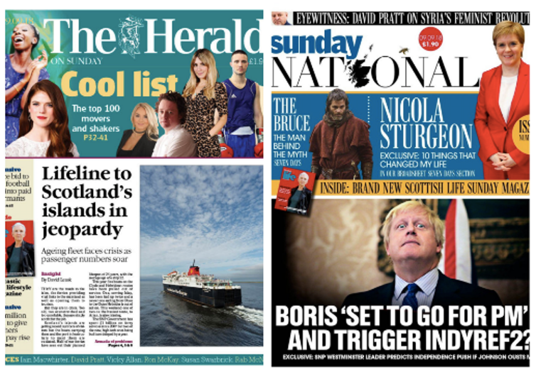 <span class="caption">The first front pages.</span> <span class="attribution"><span class="source">Newsquest</span></span>