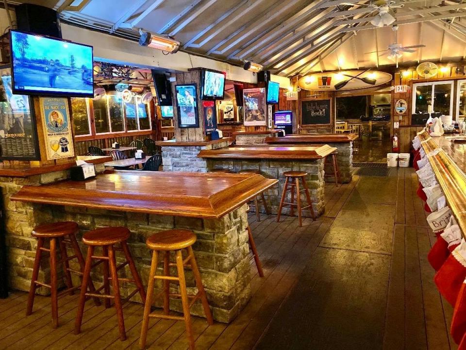 Ott's Tavern in Delran has an enclosed deck with heat lamps and nice, bright lighting and plenty of televisions.