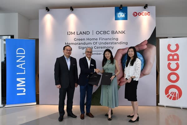 OCBC Bank And IJM Land Sign Pact To Promote Green Home Ownership