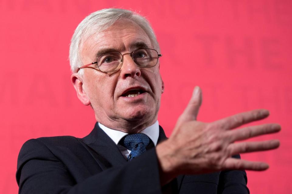 John McDonnell said the revelations were 'deeply concerning' (Photo by Chris J Ratcliffe/Getty Images) (Getty Images)