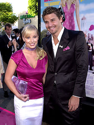 Jaime Bergman and David Boreanaz at the Westwood premiere of MGM's Legally Blonde