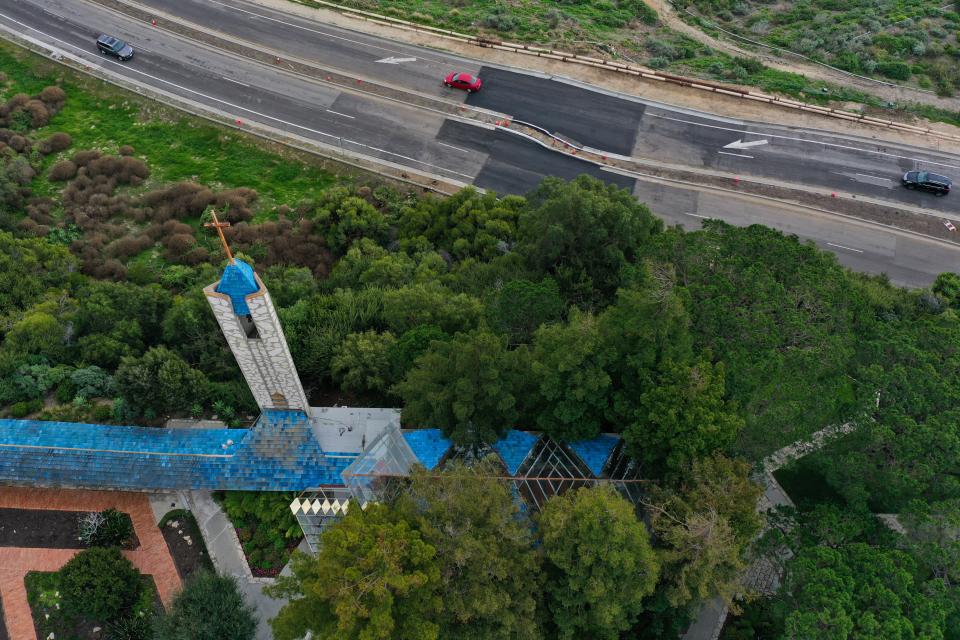 Like many materials used in the chapel, the blue tiles that crown the roof are no longer manufactured, making it all the more important to save them.