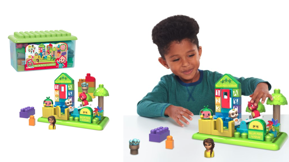 Best CoComelon toys: Melon Patch Academy Building Blocks.