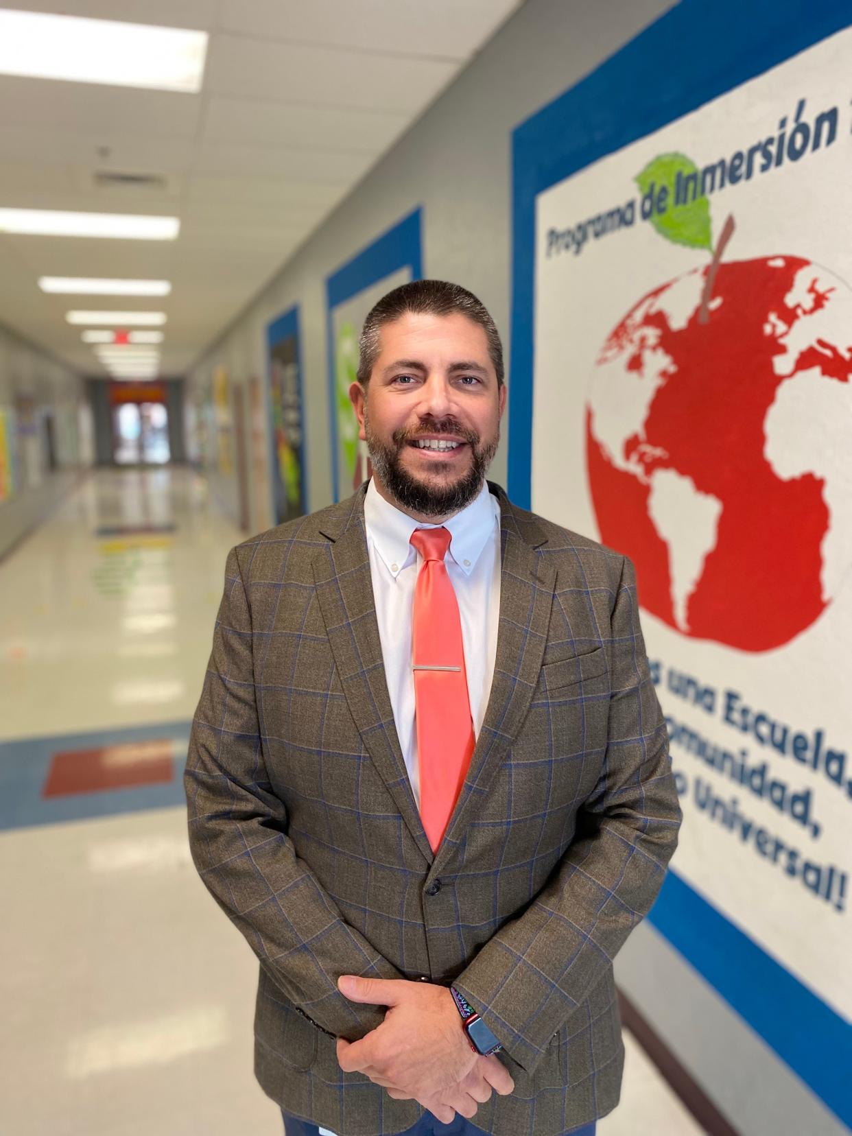 Scott McNichols, of Forest Hill Elementary School, was named 2024 Principal of the Year in Palm Beach County at the Celebrate the Great ceremony held at the Boynton Beach Culture and Arts Center on Feb. 1, 2024.