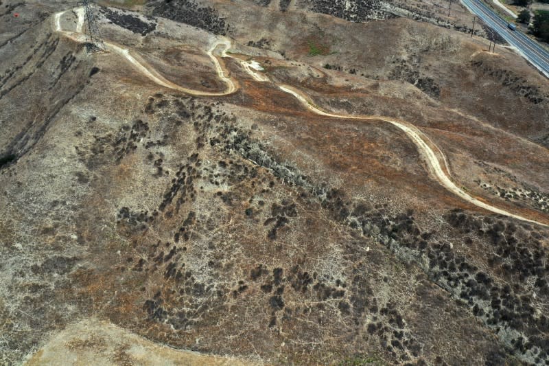 The Chiquita Canyon landfill is seen in Castaic