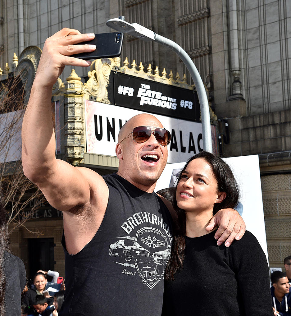 Vin Diesel and Michelle Rodriguez