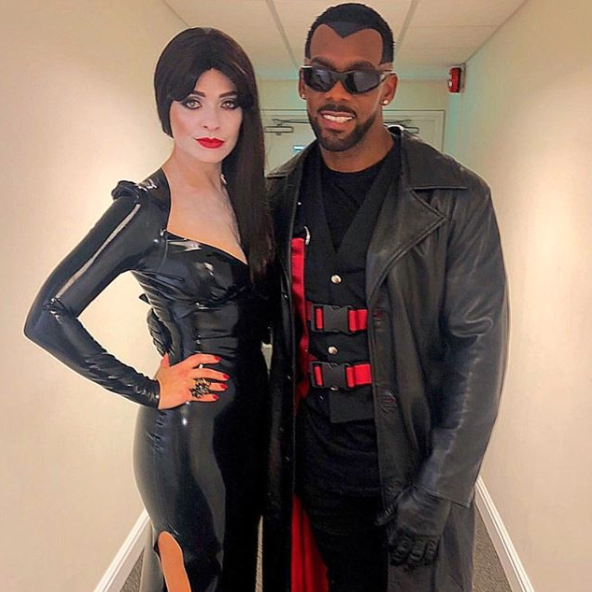 Holly Willoughby and Richard Blackwood