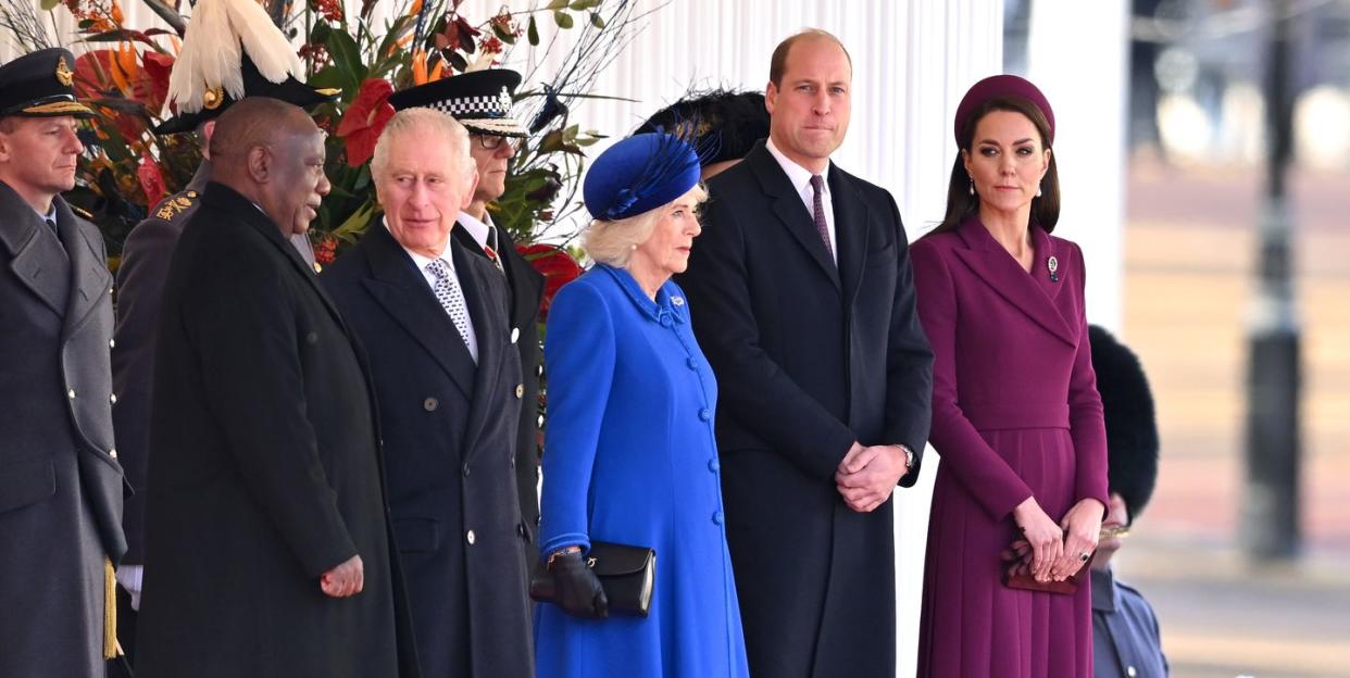 ceremonial welcome by the king and the queen consort, horse guards parade