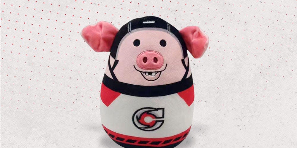 The Cincinnati Cyclones take on Indy Fuel Saturday afternoon at Heritage Bank Center, and the first 3,000 fans in the door will receive a Puckchop Squish mascot giveaway. Totes adorbs!