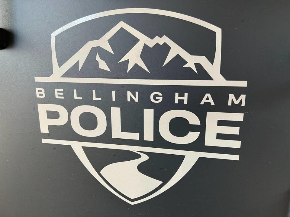 Bellingham Police Department’s new logo is shown on the side of one of the department’s armored trucks.