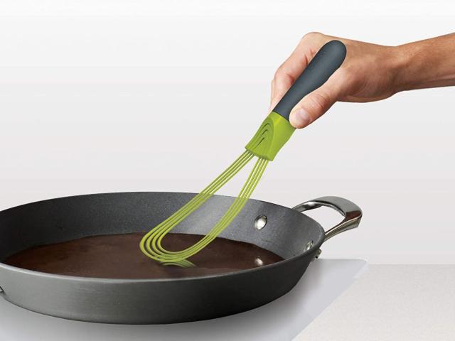  Collapsible Silicone Whisk for Blending Beating