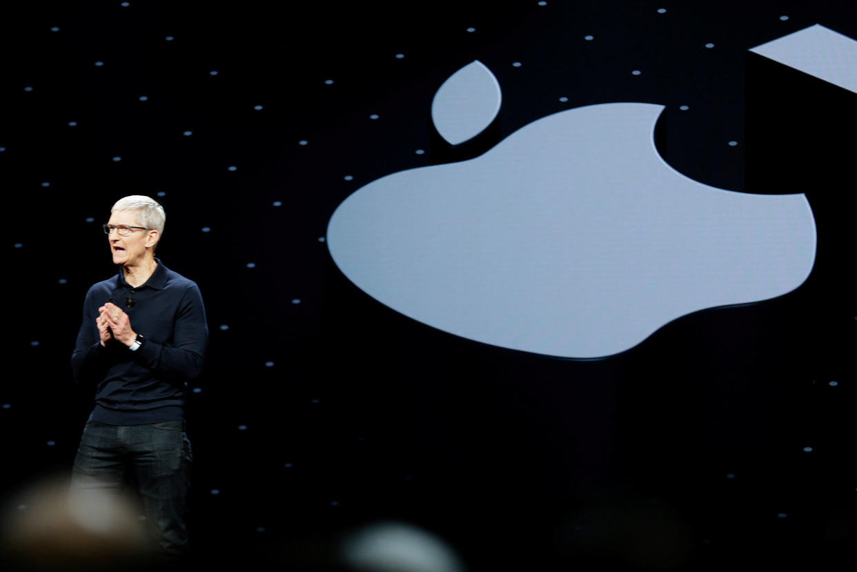 Apple CEO Tim Cook. Photo: Elijah Nouvelage/Reuters