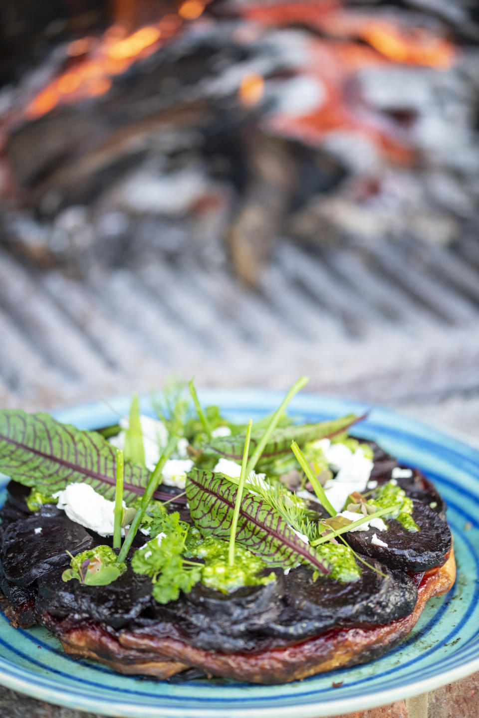 Beetroot and Goat's Cheese Tarte Tatin. (Peter Gladwin)