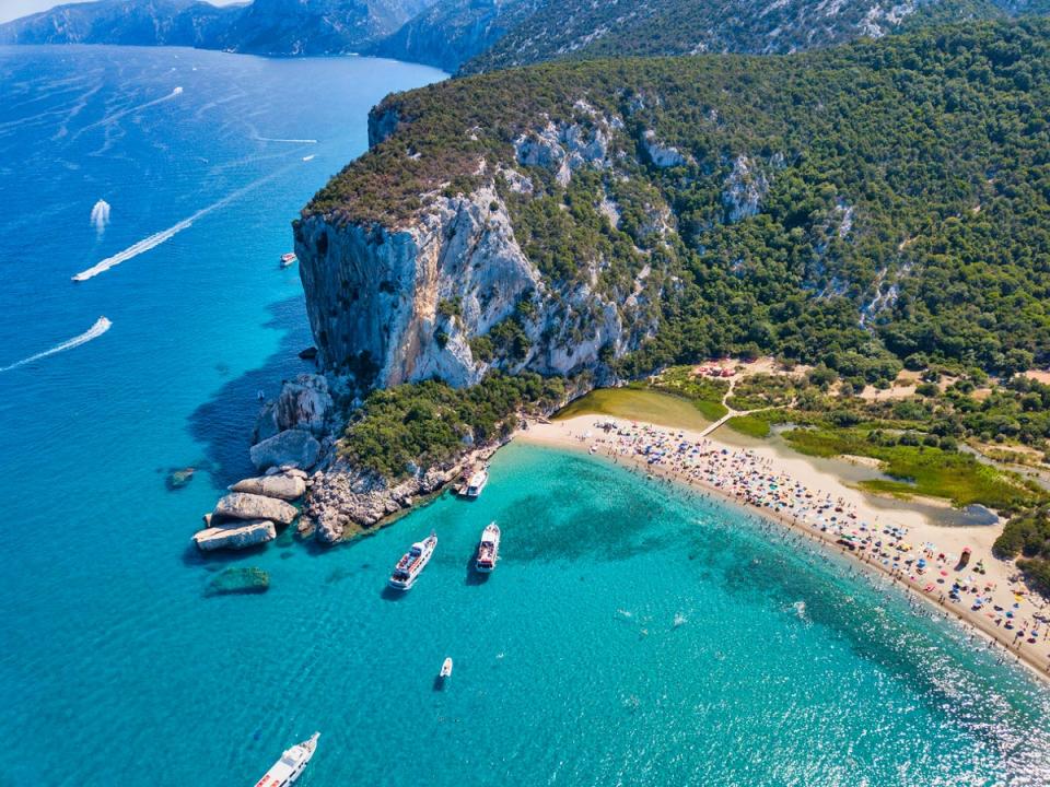 Sardinia is around an hour from Rome by plane (Getty Images)