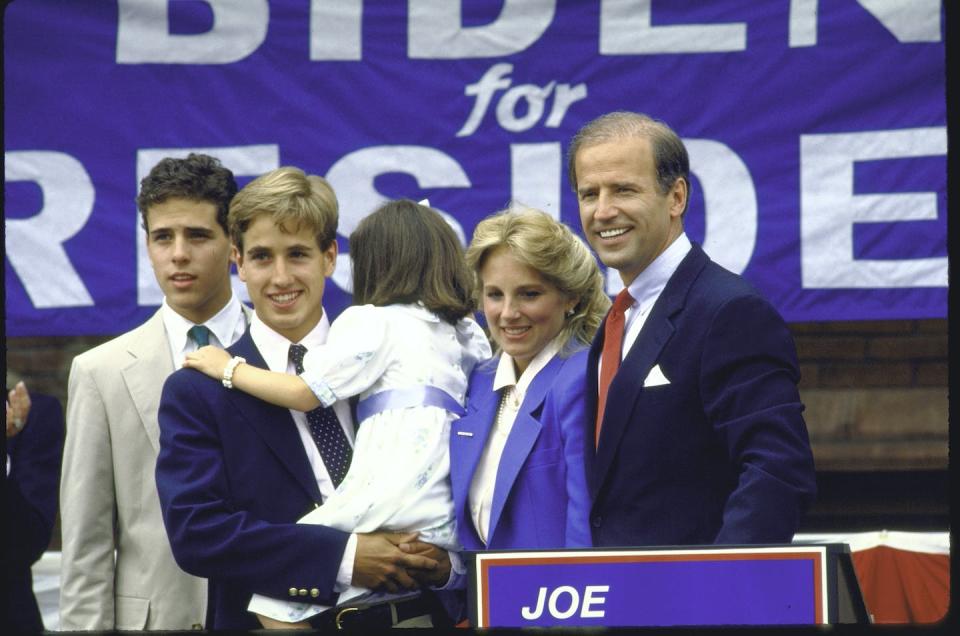 When Joe Biden announced his first run for president, in 1987, he was much younger than he is now. <a href="https://www.gettyimages.com/detail/news-photo/sen-joseph-r-biden-jr-standing-with-his-family-after-news-photo/50314092?adppopup=true" rel="nofollow noopener" target="_blank" data-ylk="slk:The Chronicle Collection/Getty Images;elm:context_link;itc:0;sec:content-canvas" class="link ">The Chronicle Collection/Getty Images</a>