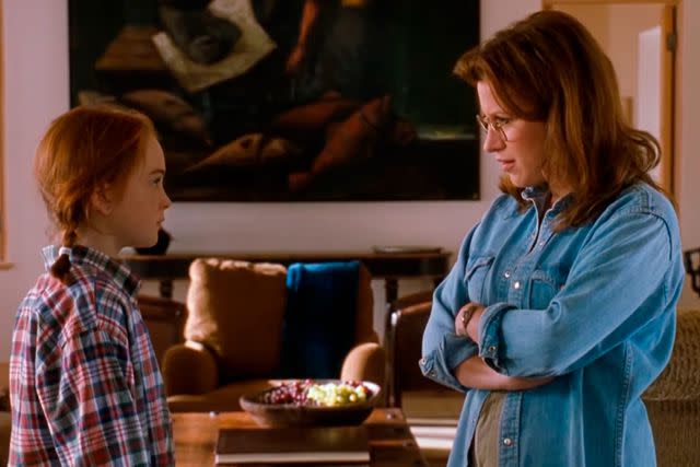 <p>Disney</p> Lisa Ann Walter (right) and Lindsay Lohan in 'The Parent Trap'