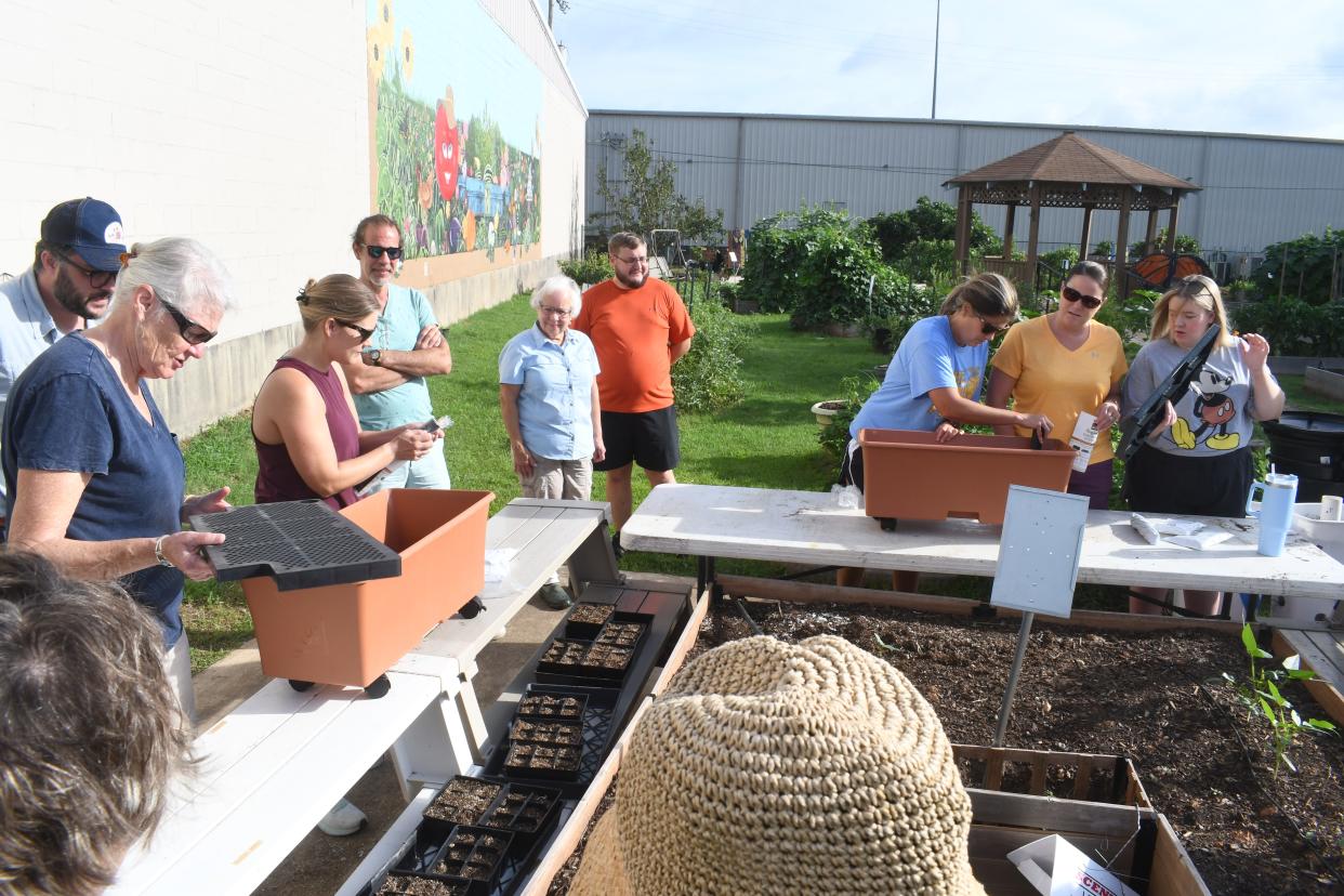 The Good Food Project Demonstration Garden at the Food Bank of Central Louisiana served as the host site and living classroom for 19 educators from across Louisiana participating in the Louisiana AgCenter’s Seeds to Success Program