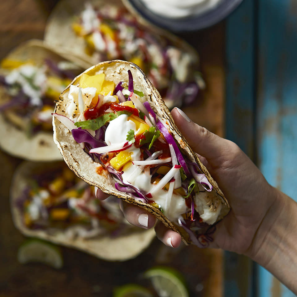 Mango-Lime Fish Tacos