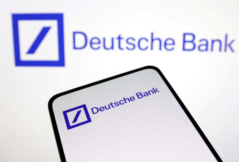 FILE PHOTO: Illustration shows Deutsche Bank logo