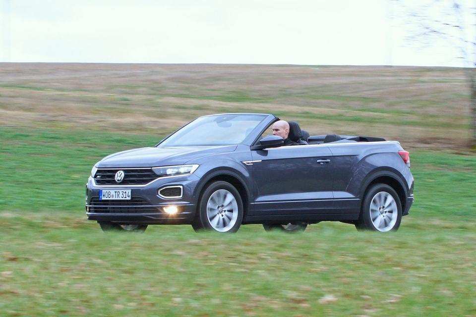 <p>While the regular T-Roc crossover can be had with a 296-hp turbocharged inline-four, the convertible is only available with either a 114-hp 1.0-liter inline-three or a 148-hp 1.5-liter turbo-four.</p>