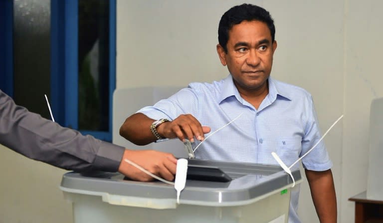 Maldives President Abdulla Yameen lost heavily at elections in September